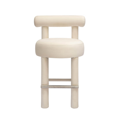 Austin Cream Velvet Counter Stool