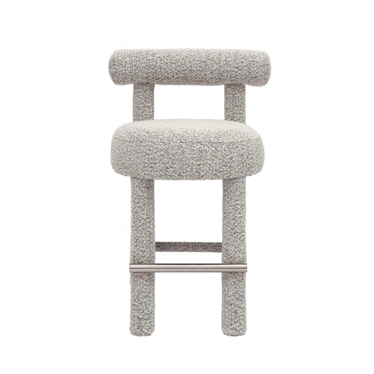 austin black & white performance boucle counter stool