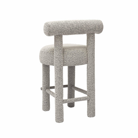 Odette Castaigne Black &amp; White Performance Boucle Counter Stool - image 4
