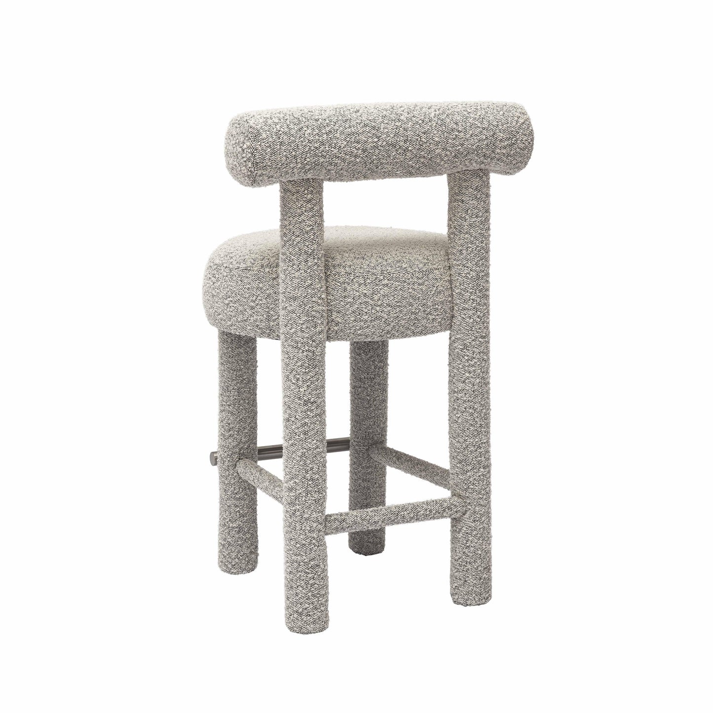 austin black & white performance boucle counter stool