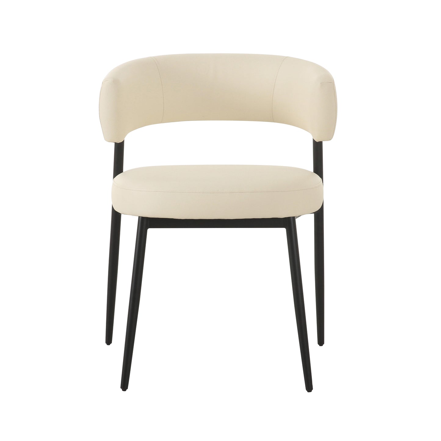 pamela cream performance vegan leather dining chair