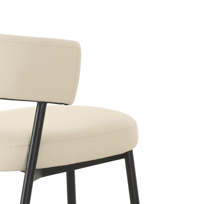 Pamela Cream Performance Vegan Leather Dining Chair