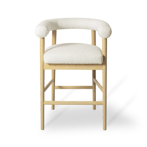 Allora Cream Performance Boucle Counter Stool