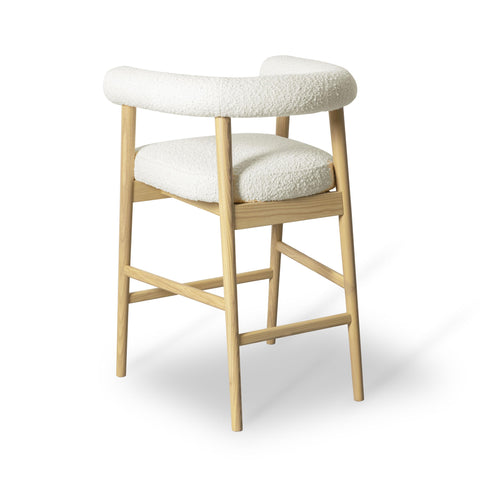 Allora Cream Performance Boucle Counter Stool