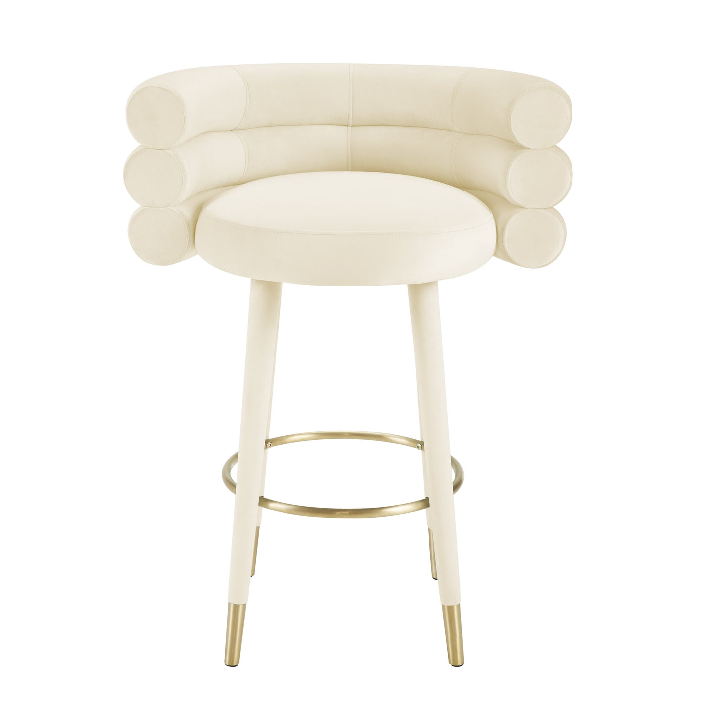 gwen cream velvet barstool