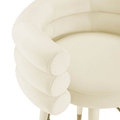 Gwen Cream Velvet Barstool