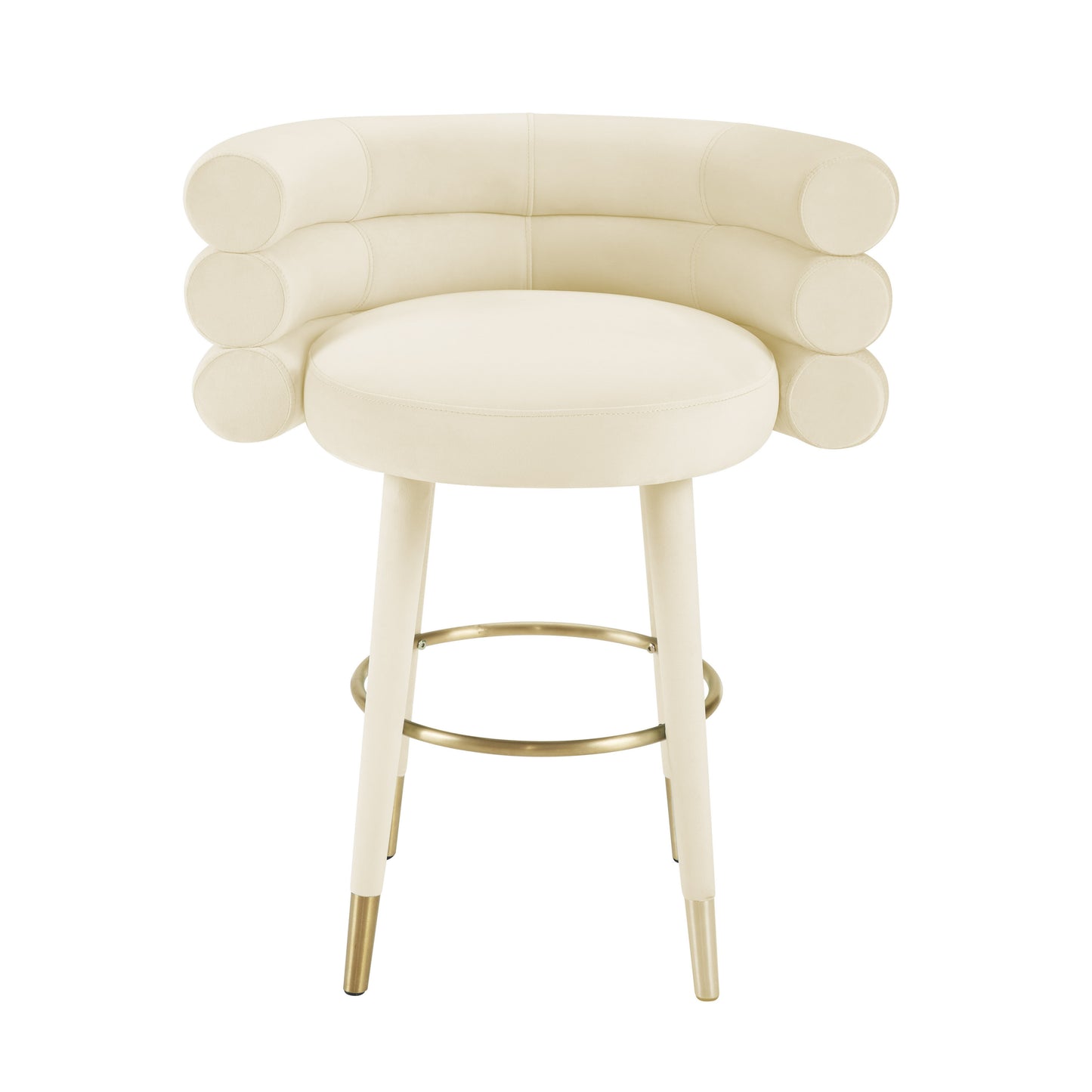 gwen cream velvet counter stool