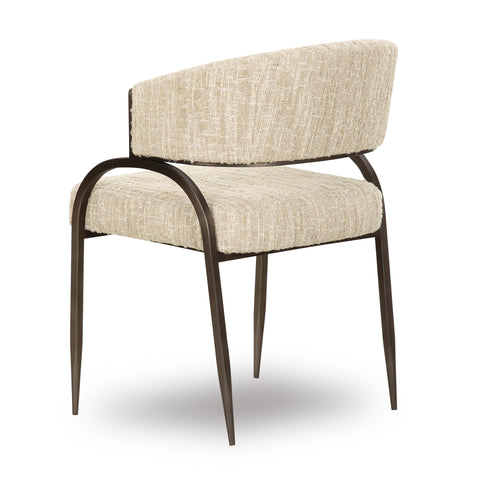 Rosalie Valois Taupe Textured Performance Boucle Dining Chair - image 4