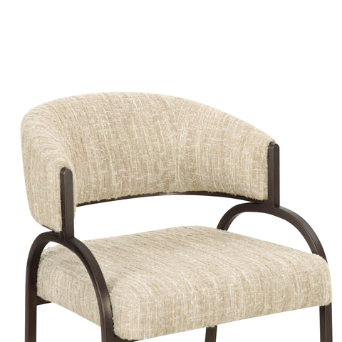 Rosalie Valois Taupe Textured Performance Boucle Dining Chair - image 5