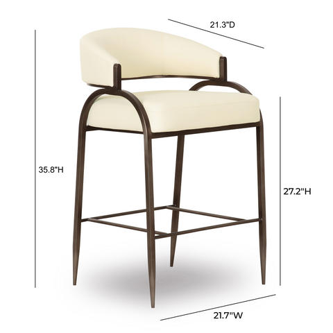 Rosalie Valois Performance Vegan Leather Counter Stool - image 6
