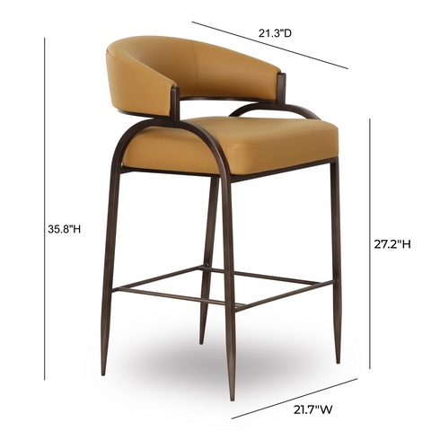 Rosalie Valois Performance Vegan Leather Counter Stool - image 6