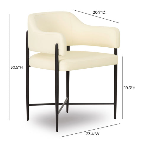 Odette Sorrento Contract-Grade Vegan Leather Dining Chair - image 6