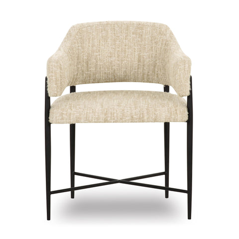Odette Sorrento Taupe Textured Performance Boucle Dining Chair - image 3