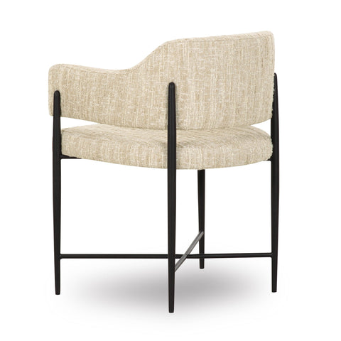 Odette Sorrento Taupe Textured Performance Boucle Dining Chair - image 4