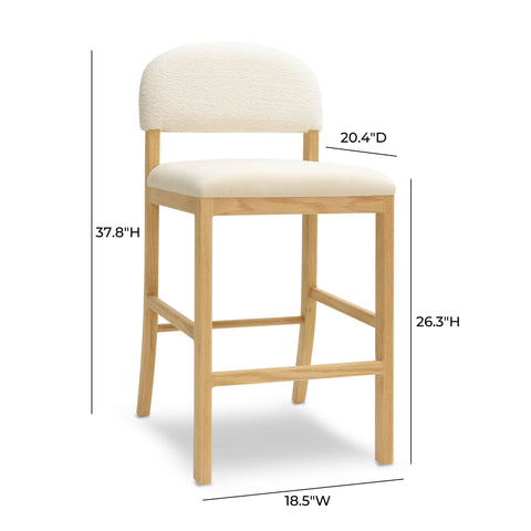 Isabelle Castaigne Performance Velvet Counter Stool - image 6
