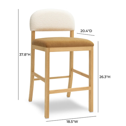 Isabelle Castaigne Performance Velvet Counter Stool - image 6