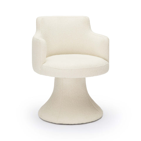 Valentina Lucerne Performance Boucle Swivel Dining Chair - image 1