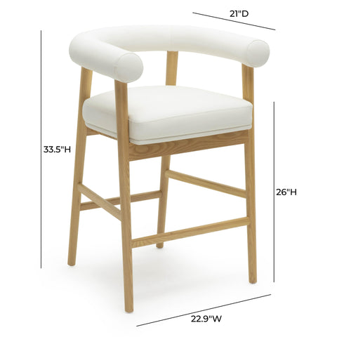 Margaux StClair Performance Vegan Leather Counter Stool - image 6