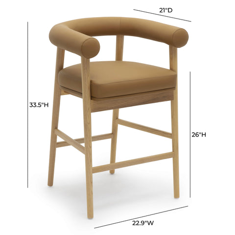Margaux StClair Performance Vegan Leather Counter Stool - image 6
