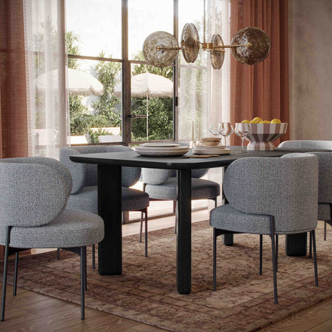 Rosalie Navarre Speckled Grey Performance Boucle Dining Chair - image 2