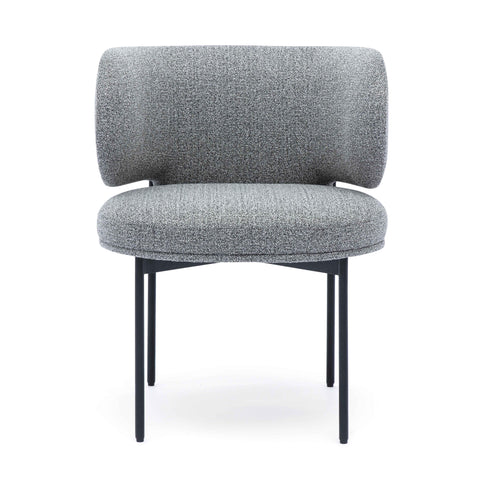 Rosalie Navarre Speckled Grey Performance Boucle Dining Chair - image 3