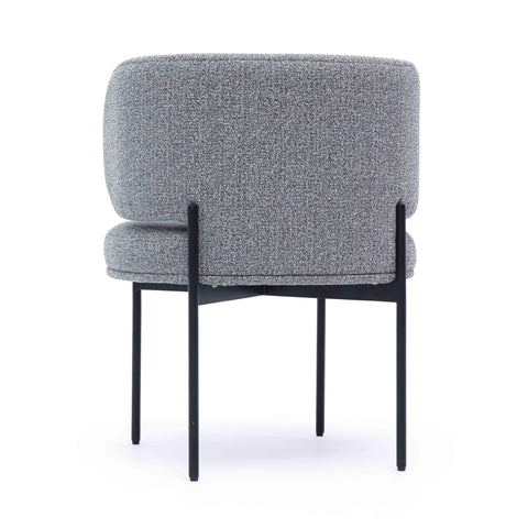 Rosalie Navarre Speckled Grey Performance Boucle Dining Chair - image 4