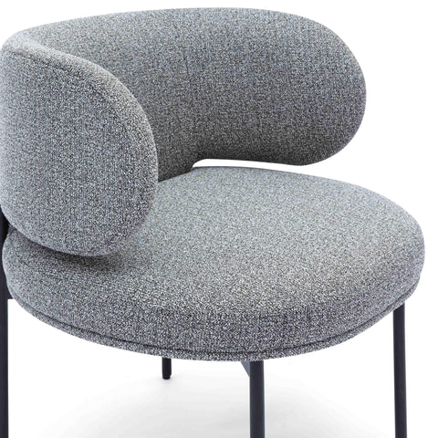 Rosalie Navarre Speckled Grey Performance Boucle Dining Chair - image 5
