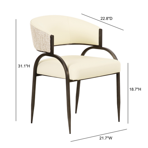 Rosalie Valois 2-Tone Performance Vegan Leather Dining Chair - image 6