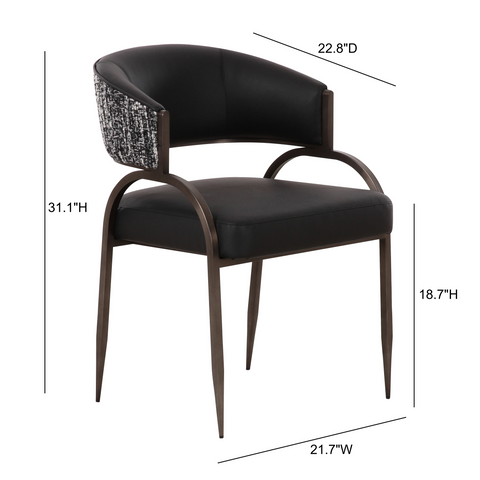 Rosalie Valois 2-Tone Performance Vegan Leather Dining Chair - image 6