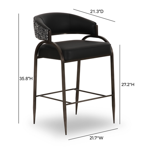 Rosalie Valois 2-Tone Performance Vegan Leather Counter Stool - image 6