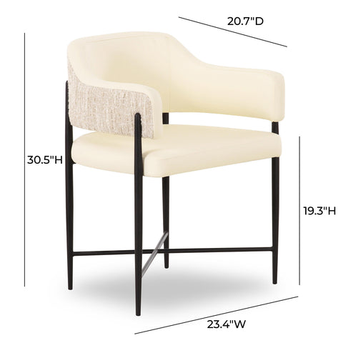 Odette Sorrento 2-Tone Performance Vegan Leather Dining Chair - image 6
