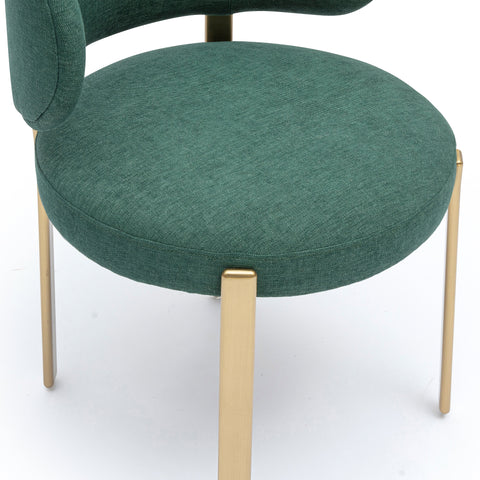 Aurelia Navarre Green Performance Chenille Dining Chair - image 5