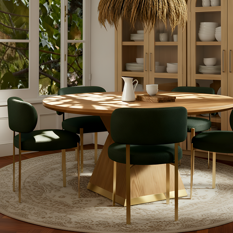 Aurelia Navarre Green Performance Chenille Dining Chair - image 2