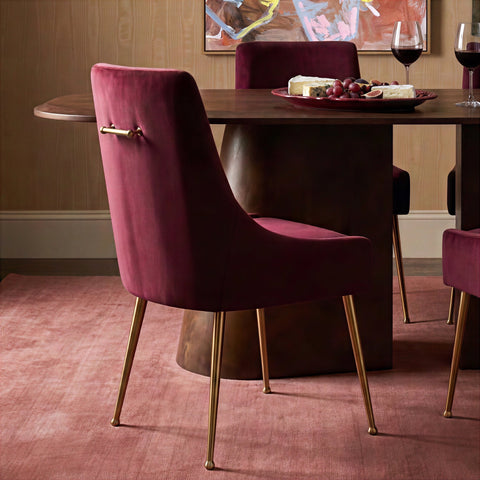 Solene Beaumont Performance Velvet Dining Chair - image 2