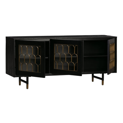 Anais Laurent 66" Black Acacia Wood Buffet - image 4