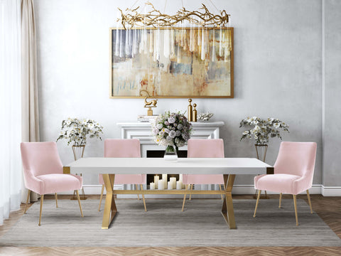 Solene Beaumont Performance Velvet Dining Chair - image 2