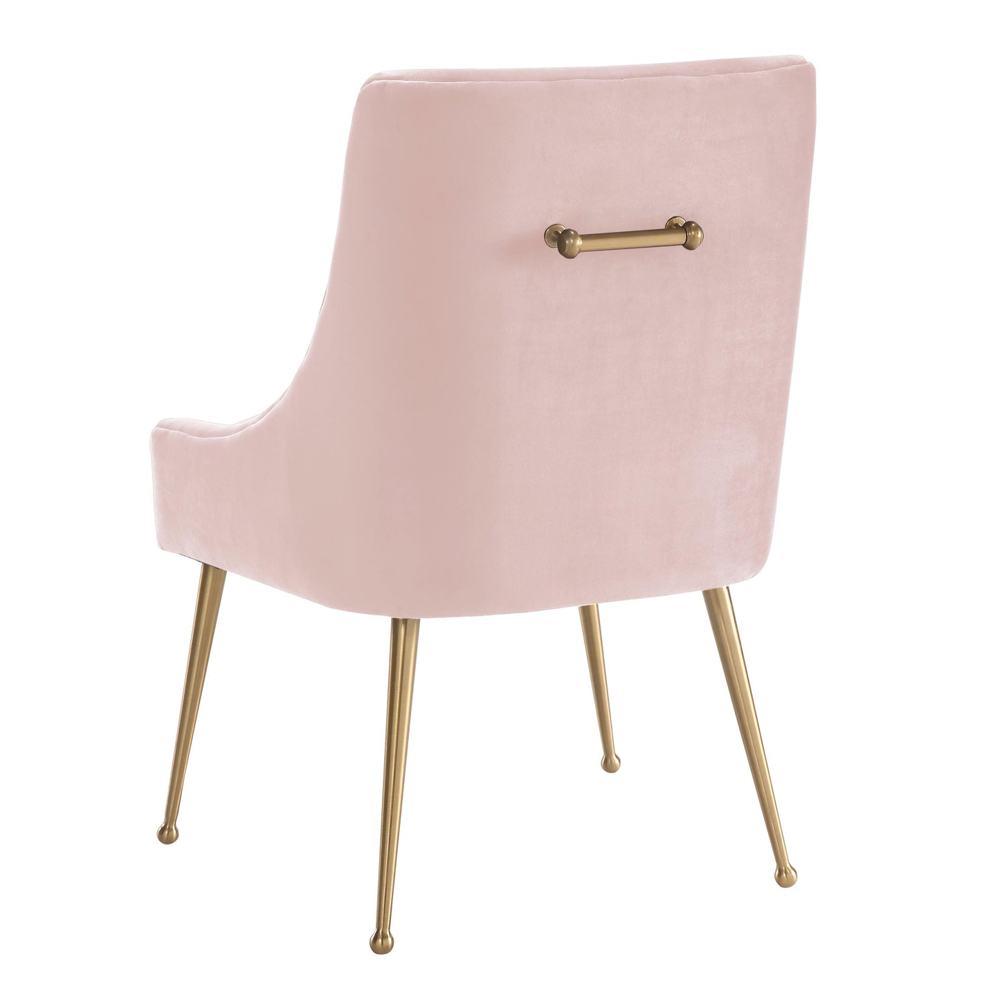 lyrical blush velvet side chair