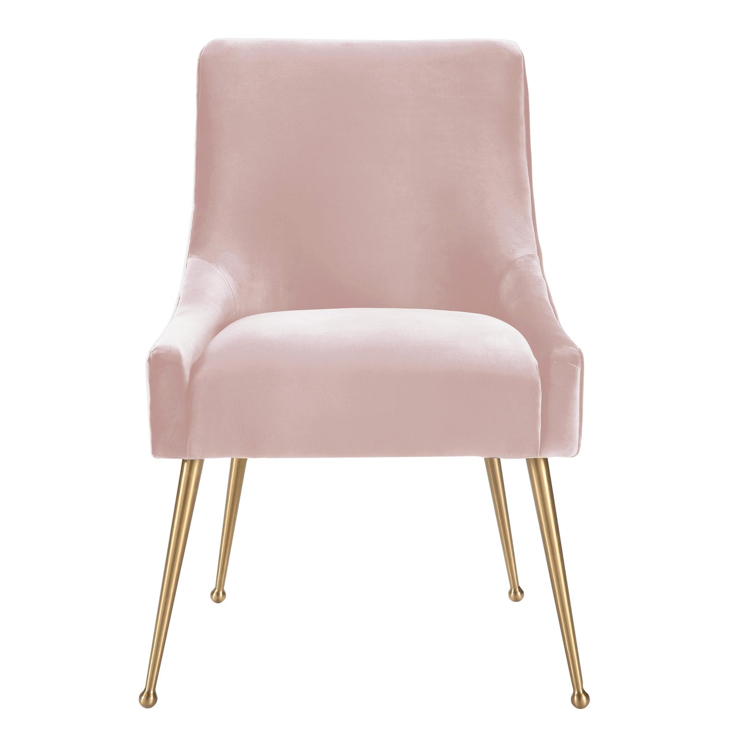 lyrical blush velvet side chair