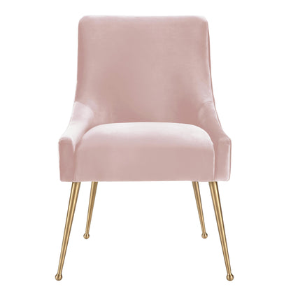 Lyrical Blush Velvet Side Chair