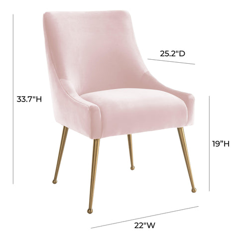 Solene Beaumont Performance Velvet Dining Chair - image 8