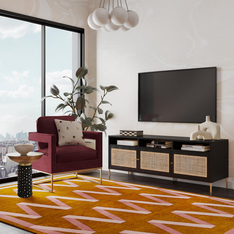 Beatrice StClair 65" Cane Media Console - image 2