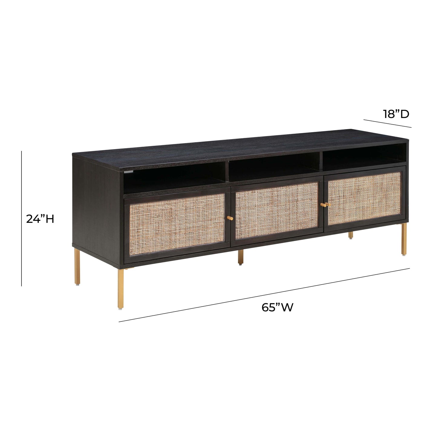 hope noir media console