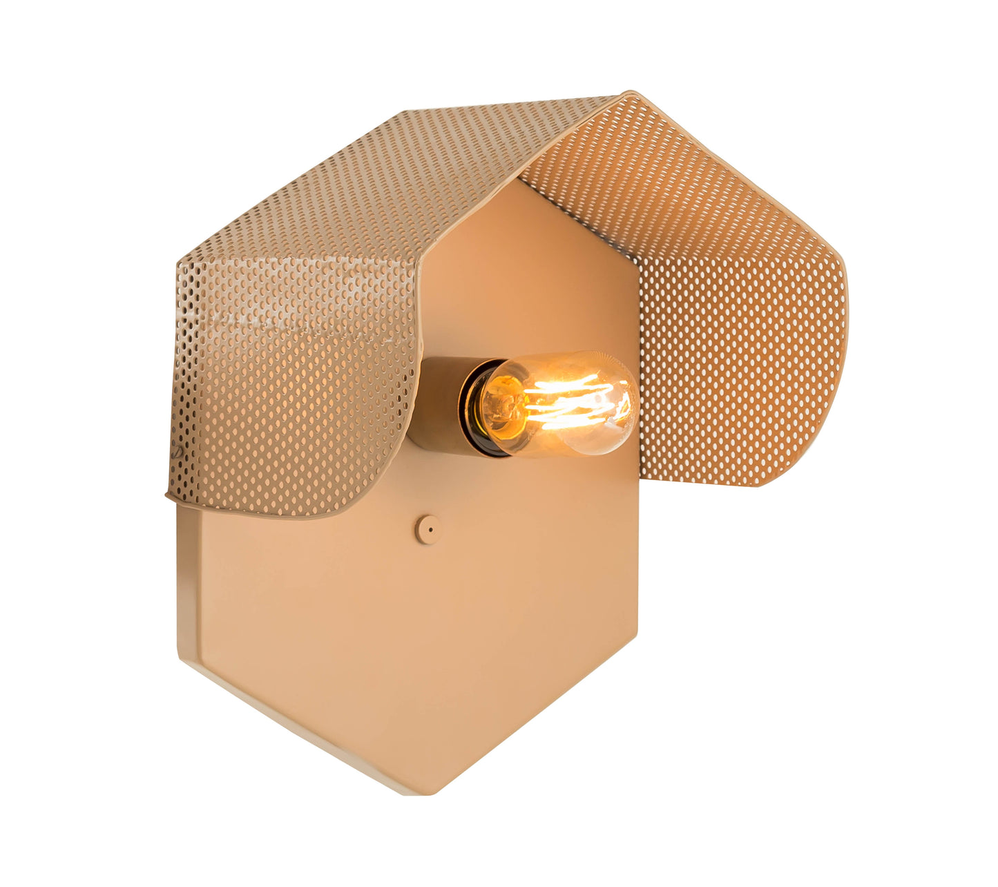 paolo tan hexagon wall sconce