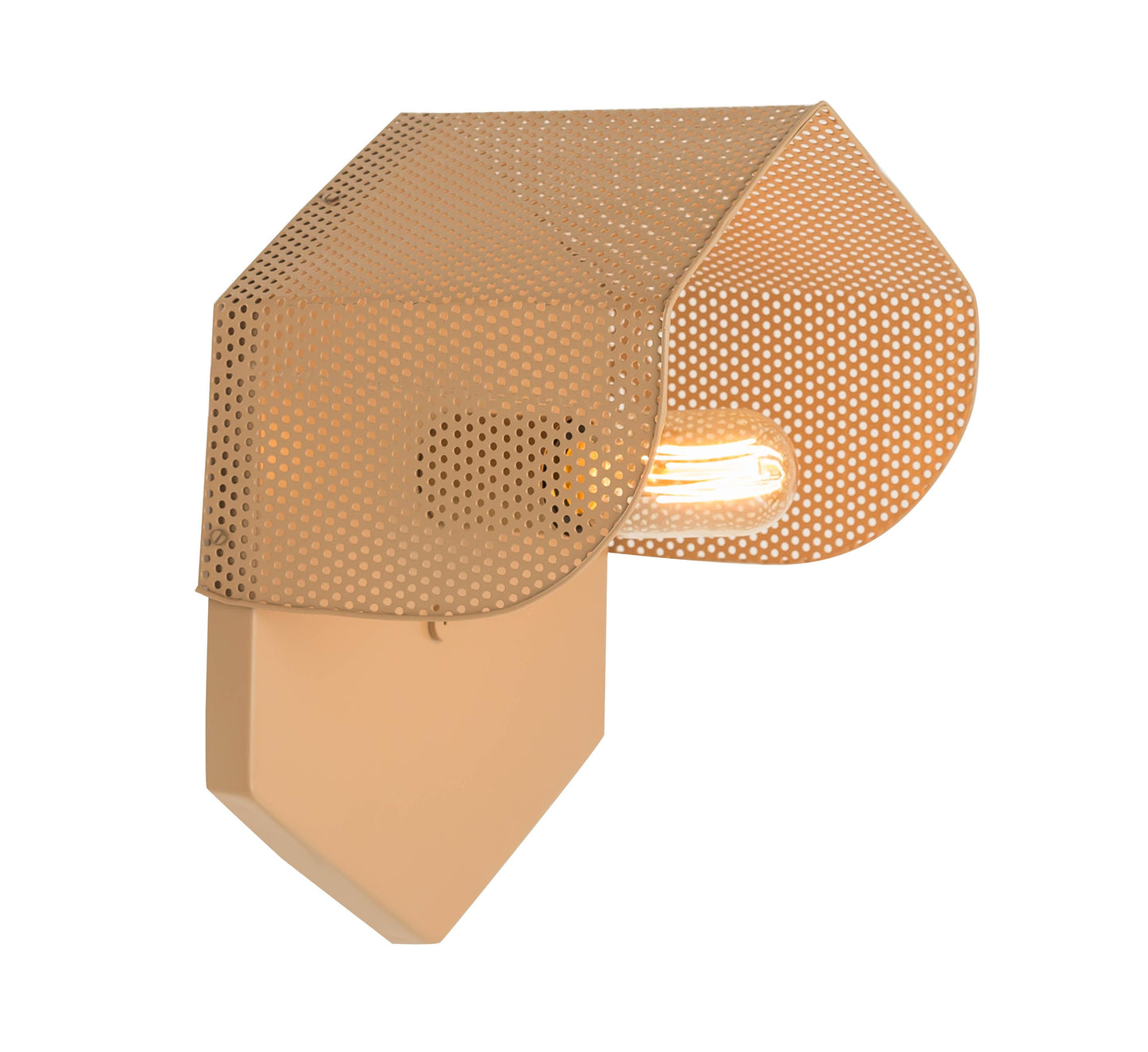 paolo tan hexagon wall sconce