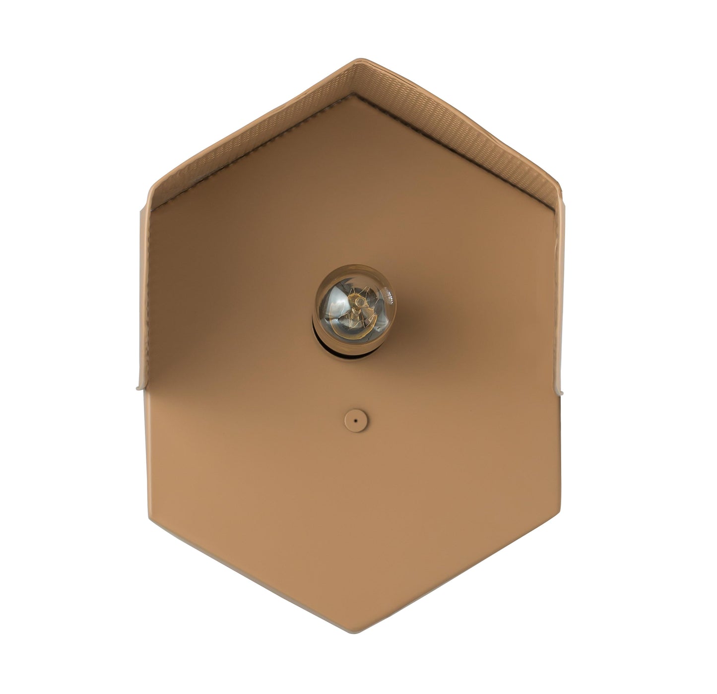 paolo tan hexagon wall sconce