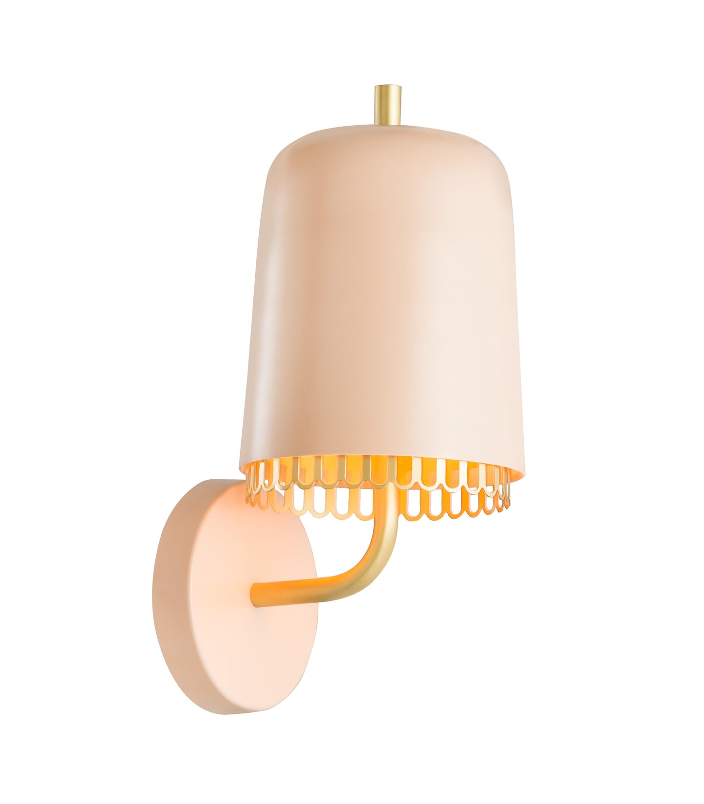 emil blush wall sconce