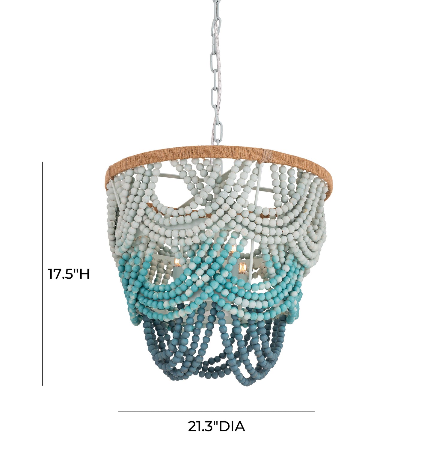 leigh beaded chandelier