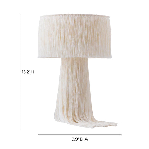 Briana Cream Tassel Table Lamp
