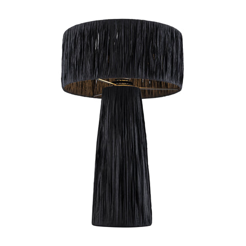 Nomo Raffia Black Table Lamp