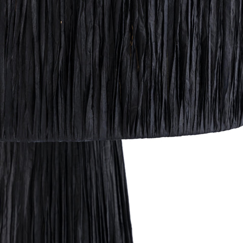 Nomo Raffia Black Table Lamp